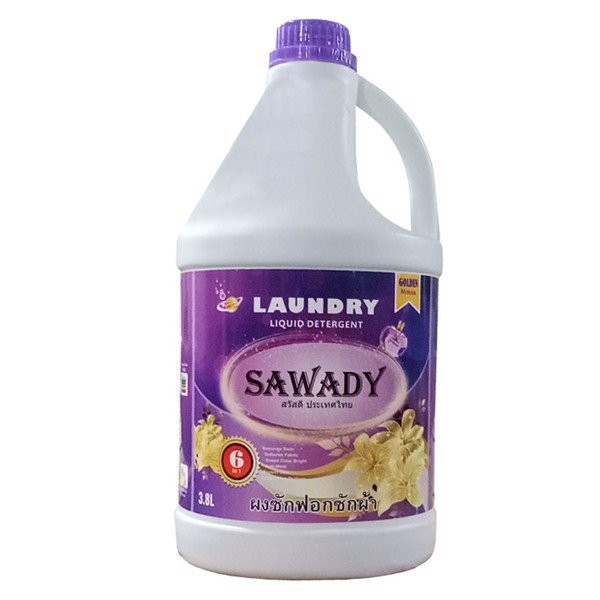 Nước giặt xả 6 trong 1 Sawady Thái Lan 3800ml