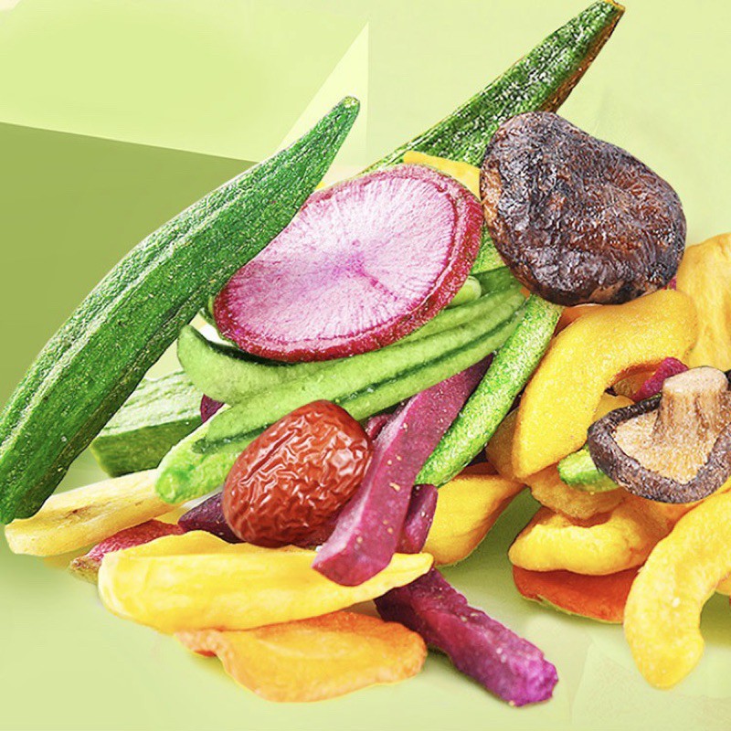 Rau củ quả sấy giòn gói 100g siêu ngon