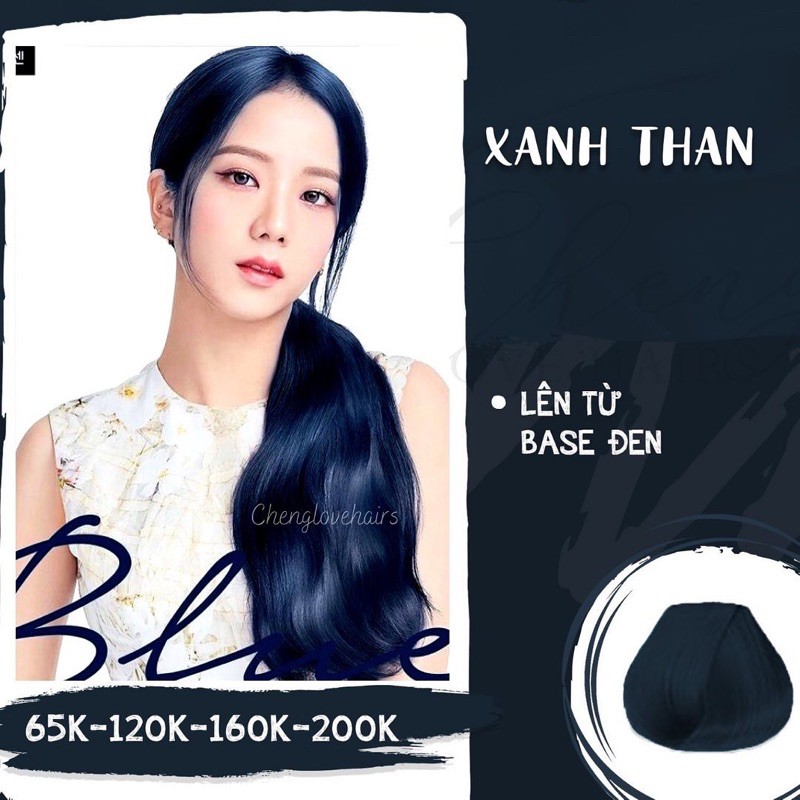 (KHÔNG TẨY) THUỐC NHUỘM TÓC XANH THAN - XANH DƯƠNG ĐEN | BigBuy360 - bigbuy360.vn