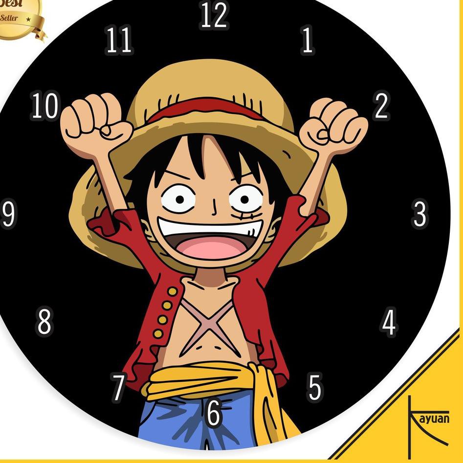 Đồng Hồ Gỗ Treo Tường In Hình Nhân Vật Anime One Piece Ctn007