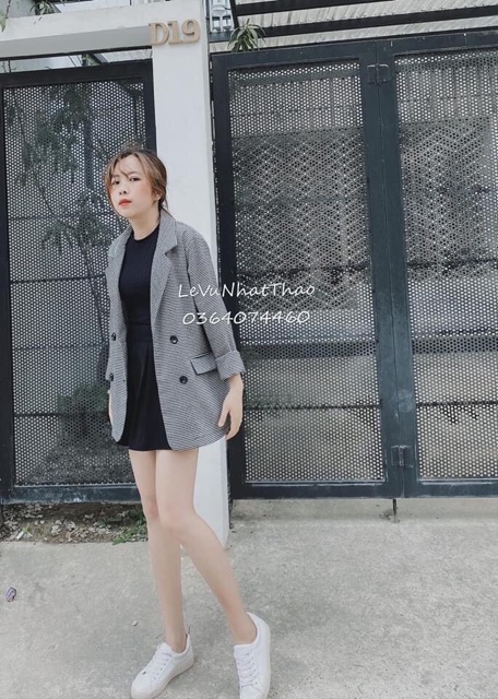 [ VIDEO/SẴN] Blazer trơn kẻ basic | BigBuy360 - bigbuy360.vn