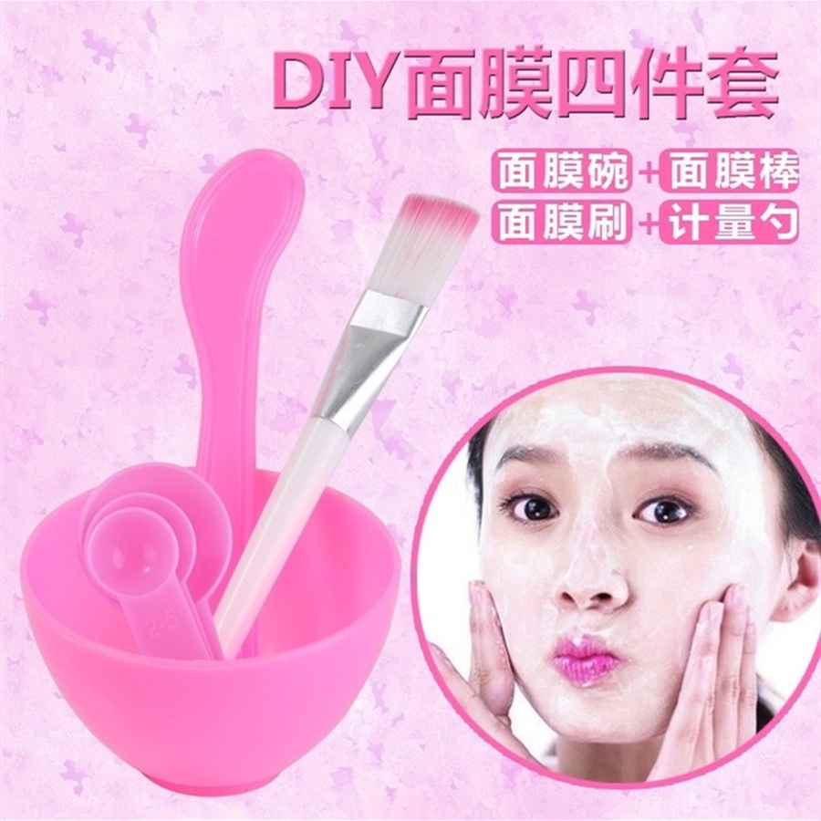 Bộ Dụng Cụ Tự Trộn Mặt Nạ 6 Trong 1 Gồm Bát/Muỗng/Cọ/Que Khuấy