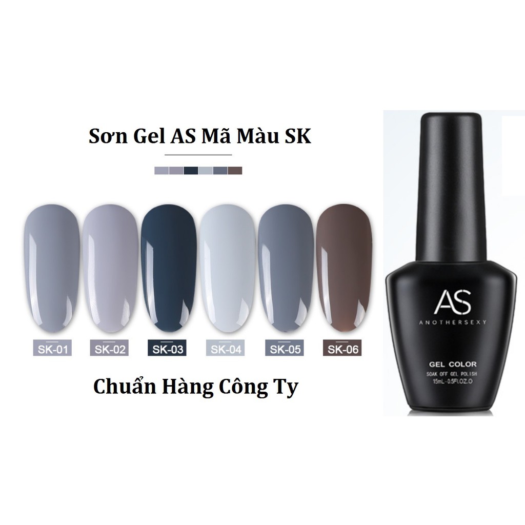 Sơn Gel AS Màu Xám 15ml Mã SK