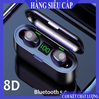 Tai Nghe Bluetooth, Tai Nghe Không Dây AMOI F9 TWS 5.0 9D, Cảm Ứng Chạm, Chống Nước, Chống Ồn.
