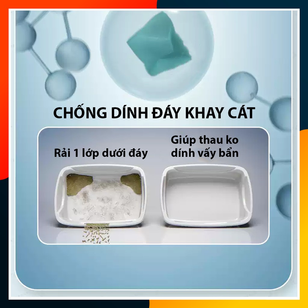 Hạt Khử Mùi Cát Mèo MELA PLUS 800gram - Không mùi, không độc hại, hiệu quả 90%