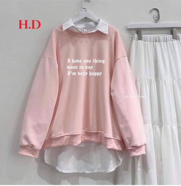 Sét Baby one Thing + sơmi + chân váy 3 tầng HDN876