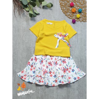 (SIZE 1-12)(10-32kg) SET ÁO + VÁY BÉ GÁI KƯNG HẾT NẤC