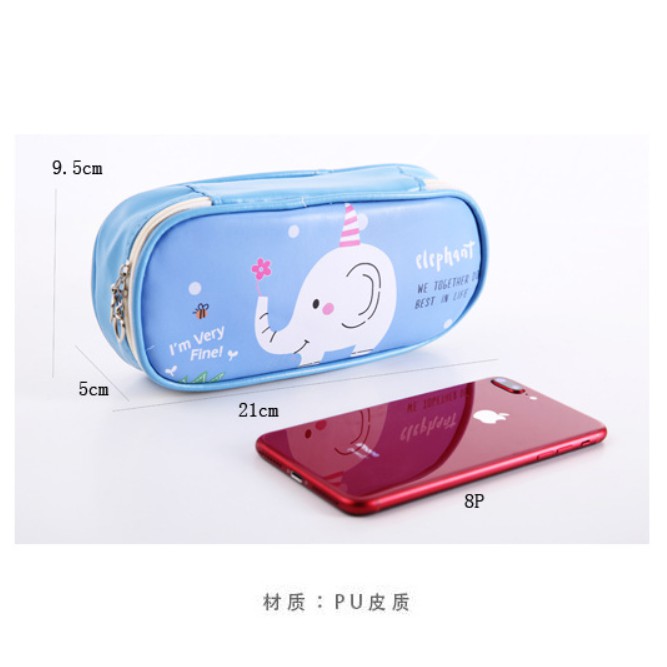 HỘP BÚT DA HÌNH THÚ XINH XẮN 22*10 cm