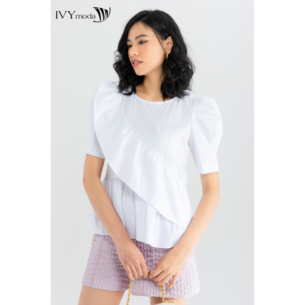 Áo thô nữ kiểu xòe quạt IVY moda MS 16T0036