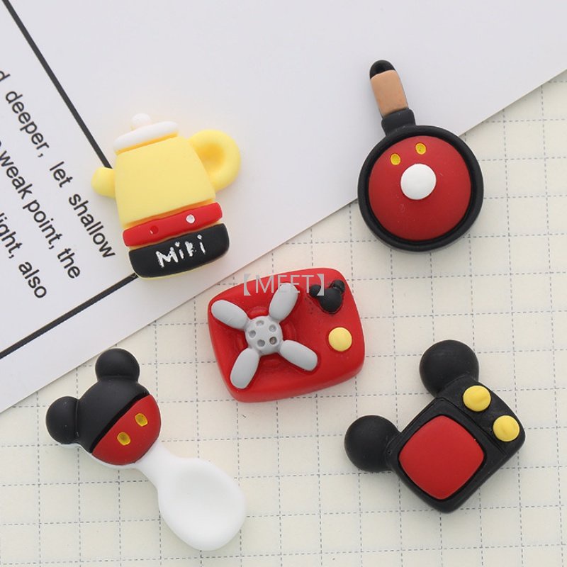 1 Cái Muỗng Sắt Mô Phỏng Hình Chuột Mickey Hoạt Hình Tự Làm Trang Sức Thủ Công DIY