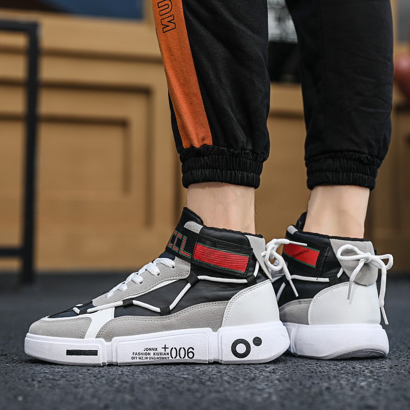 Giày cao cổ nam đế chữ dây luồn cổ có tem nổi bật mẫu mới về 2020 | BigBuy360 - bigbuy360.vn