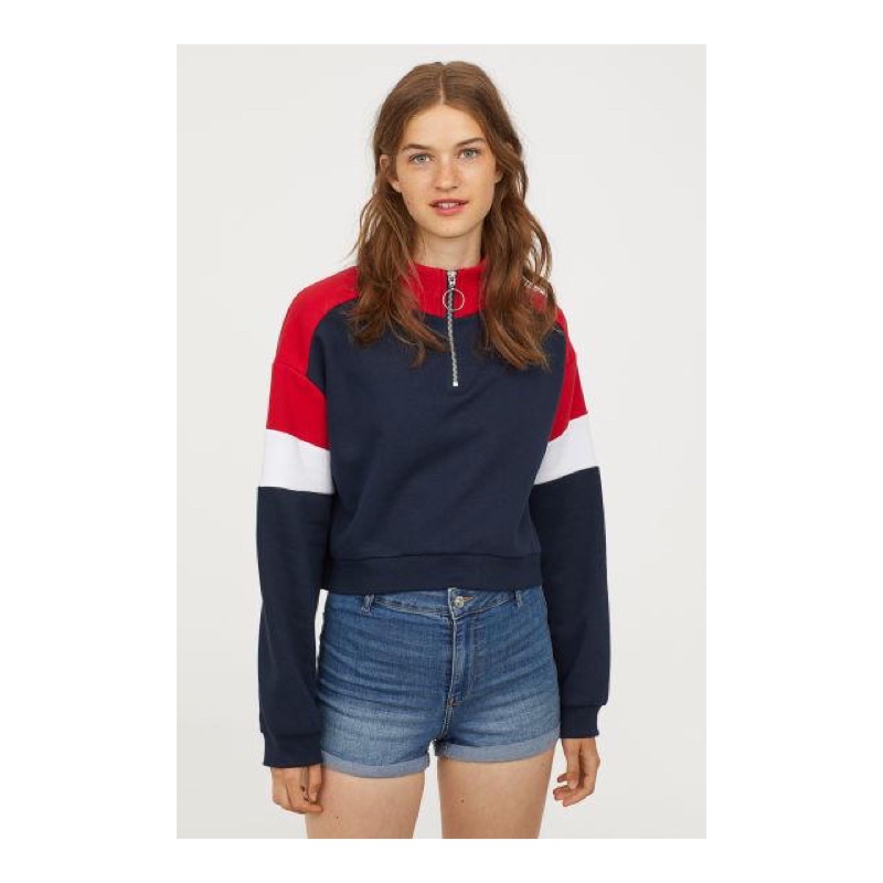 Áo nỉ croptop size S from H&M