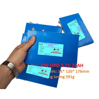 Pin LiPo 3.7V 22ah( 22000mah) dùng cho xe điện, các thiết bị điện( hàng mới)
