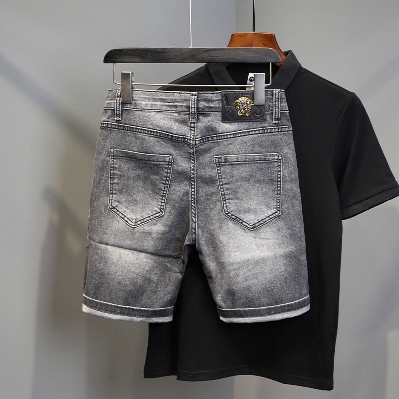 Quần Short Jean Phong Cách Châu Âu Mẫu Mới Thời Trang Cho Nam