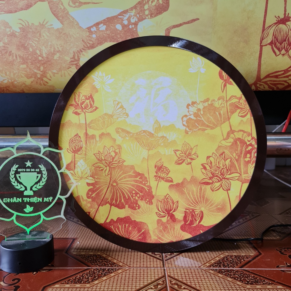 Đèn hào quang trúc chỉ in_HQTC50