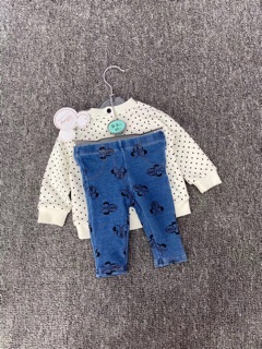 Set áo nỉ quần legging Primak dư xịn