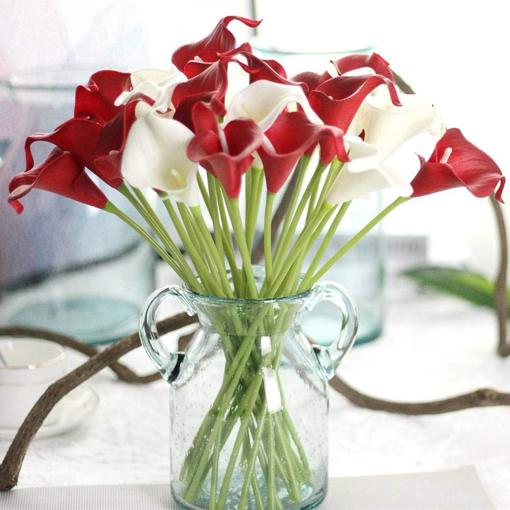 Set 10 Hoa Lily Giả Trang Trí Nhà Cửa / Tiệc Cưới