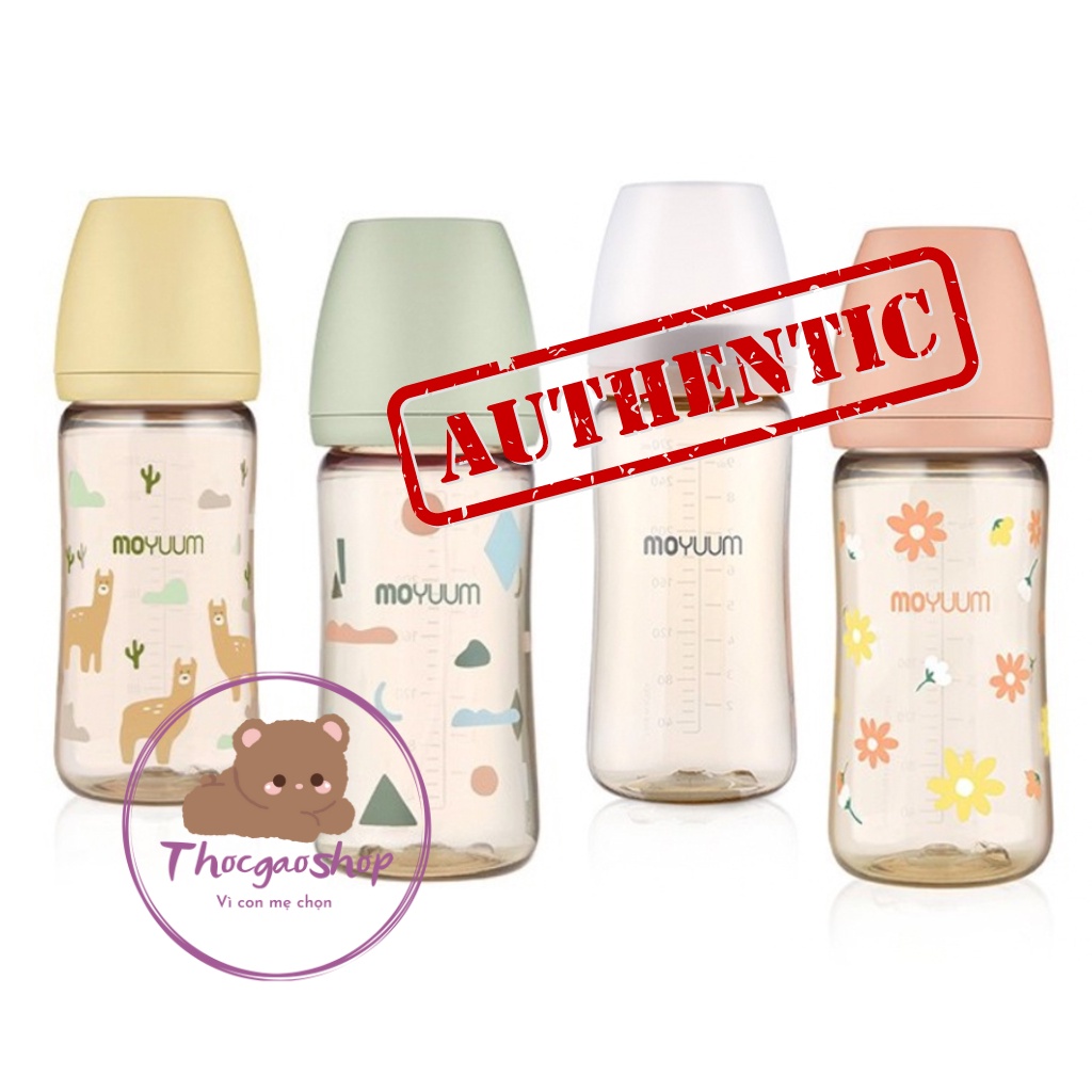 Bình sữa Moyuum basic/limited/tym vàng/mây/ hoa cúc/giữ nhiệt đủ size 170ml/270ml nội địa Hàn Quốc