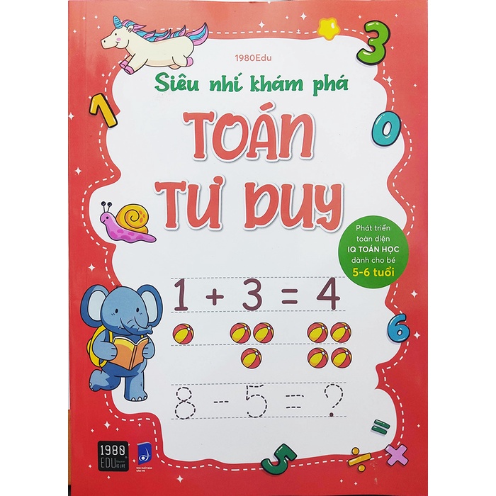 Sách - Siêu nhí khám phá toán tư duy - dành cho bé 5 đến 6 tuổi