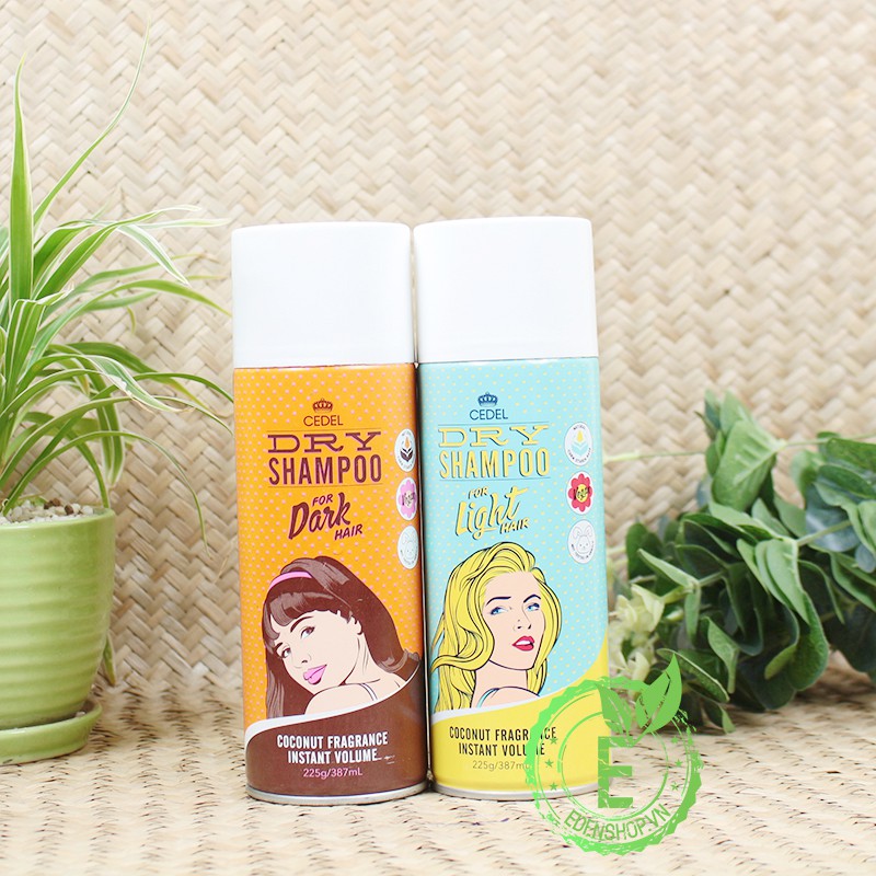 [ CHÍNH HÃNG - SHOP TPHCM] Dầu Gội Khô CEDEL Dry Shampoo Chai Lớn 387ml - Làm Sạch Dầu Tức Thì Cho Mái Tóc