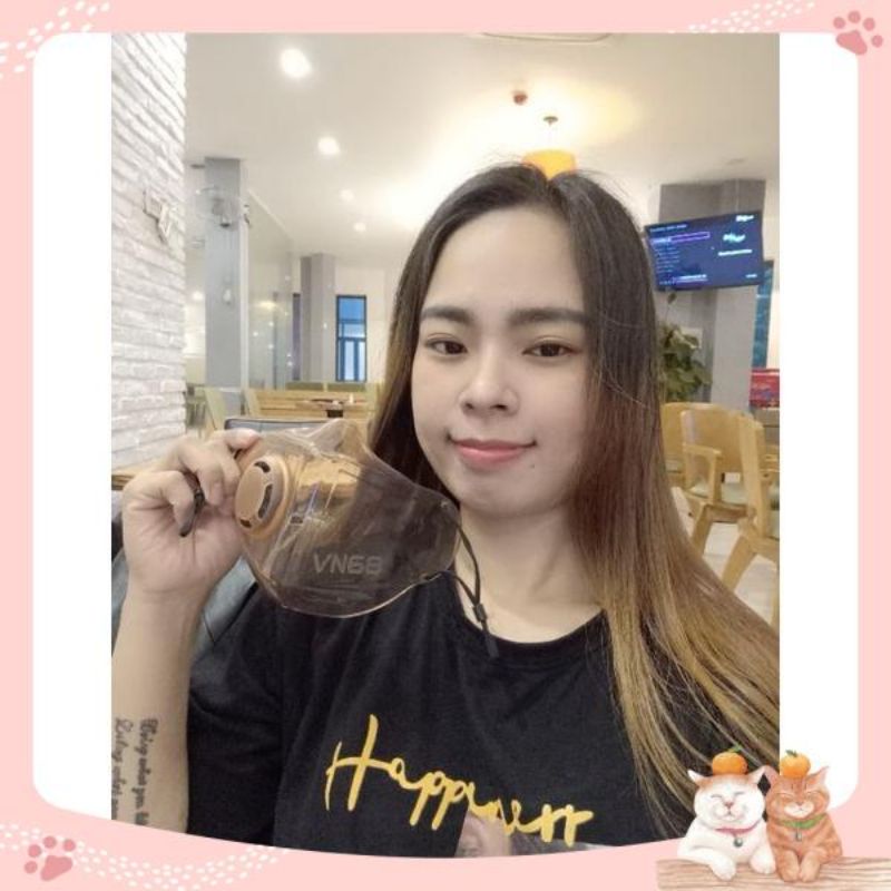 Khẩu trang trong suốt có van thở hot hit