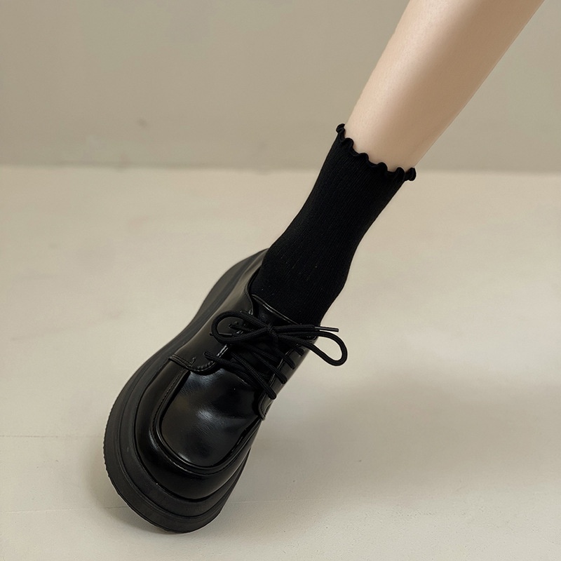 Giày da Oxford nữ JIN-O19 đế độn 5p cao cấp -  giày da nữ trendy 2022