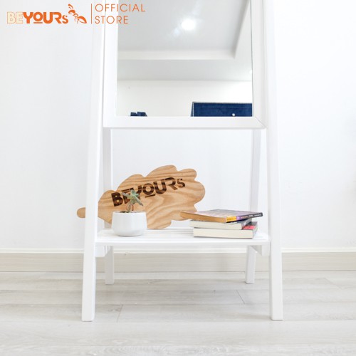 Gương Soi Toàn Thân BEYOURs Khung Gỗ Phối Kệ - Shelf-Mirror - Nội Thất Phòng Khách