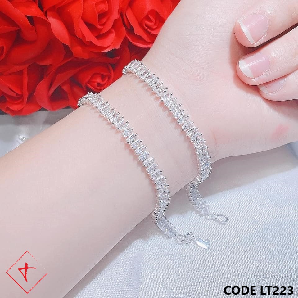 Lắc tay bạc đính full đá TIMS LT223