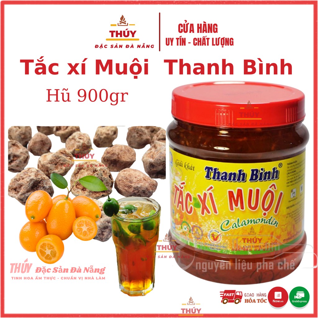 Tắc xí muội Thanh Bình hũ 900gr - Nguyên liệu pha chế ngon cho Các loại thức uống - trà chanh - trà tắc