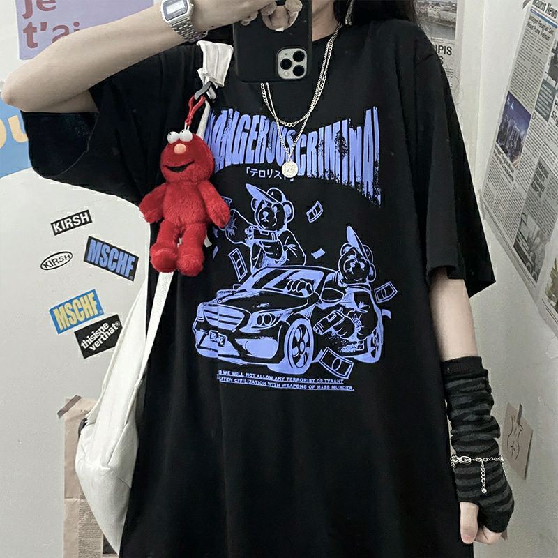 áo thun nữ form rộng unisex oversize cướp nhà băng