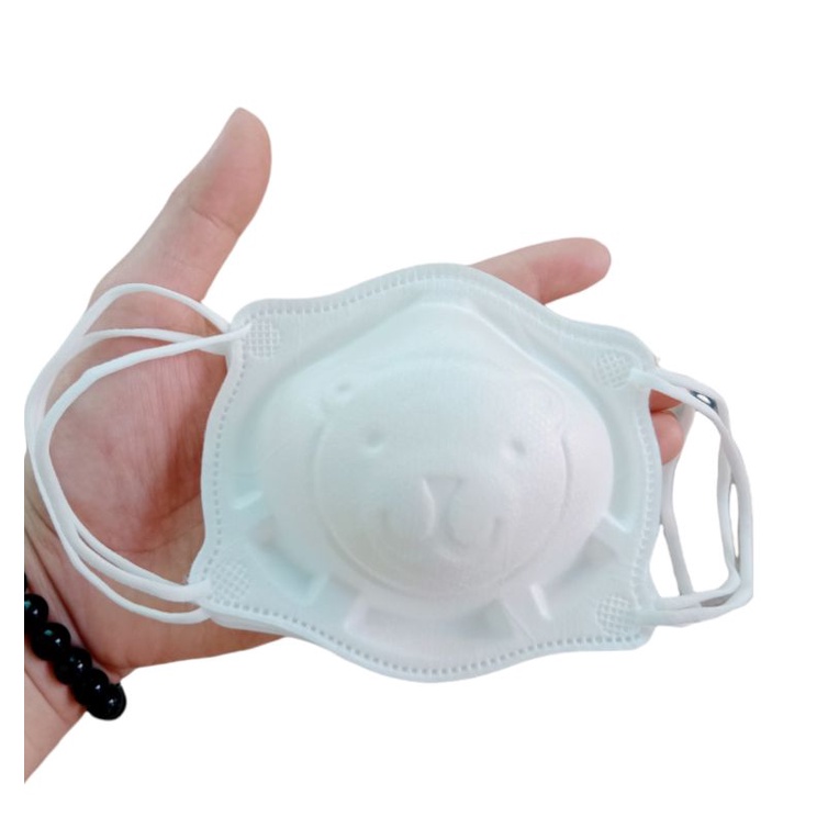 Set 3 chiếc khẩu trang gấu MOMIKO trẻ em 3D cho bé 0-3 tuổi