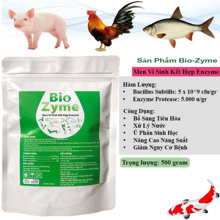 Men Vi Sinh Men tiêu hoá cho chó 🐶 mèo 🐱 BioZyme 500g- Ổn định vi sinh|ngừa tiêu chảy|giảm mùi hôi|kích thích tiêu hoá