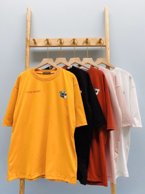 🍑 ÁO THUN TAY LỠ FORM RỘNG FREESIZE 75Kg in GẤU BEAR 2 MẶT 🐻 | BigBuy360 - bigbuy360.vn