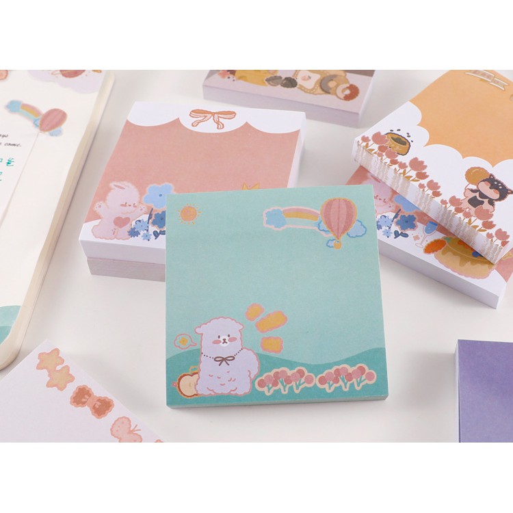 Sticky Note, Memo Pad Vuông Ghi Chép Chủ Đề Động Vật | NT006