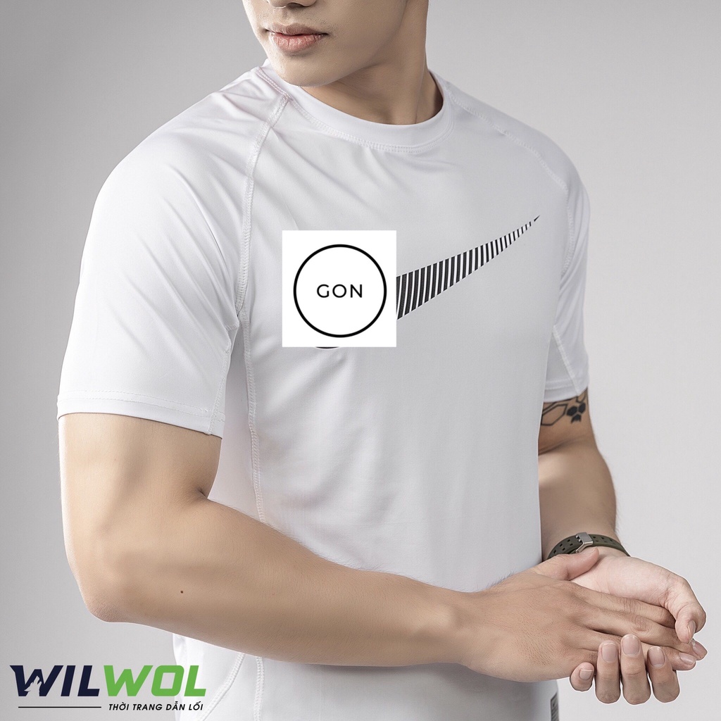 Áo thun thể thao, áo thun cộc tay nam chạy bộ, tập gym, tenis .. chất thun lạnh co giãn 4 chiều , thoáng mát, NCT4