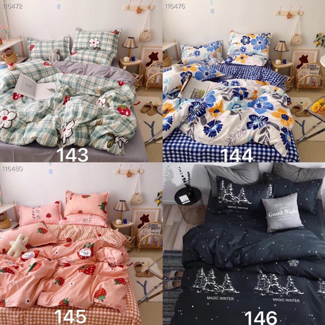 Bộ Chăn Ga Gối Cotton Poly Nhập--->> inbox chọn mẫu nhé | BigBuy360 - bigbuy360.vn