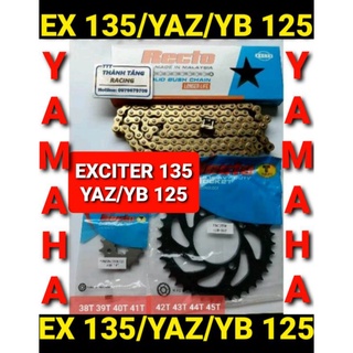 NHÔNG SÊN DĨA VÀNG EXCITER 135/YAZ 125/YB 125 SÊN VÀNG DĨA 34,35,36,37,38,39,40,41,42,43,44,45 NHÔNG 13,14,15,16