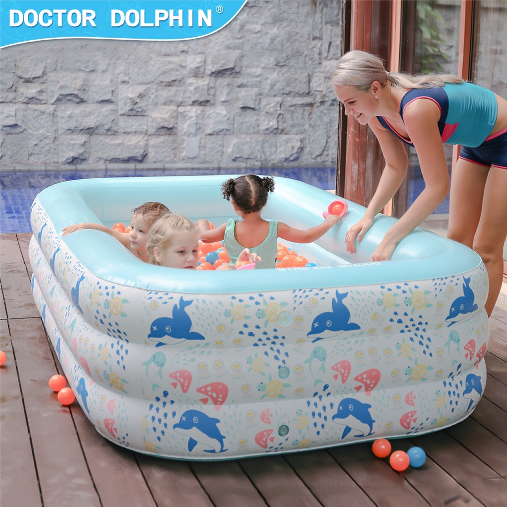 Bể bơi cho bé Doctor Dolphin 3 tầng Chính hãng | Bể bơi cao cấp cho bé mẫu mới nhất 2022