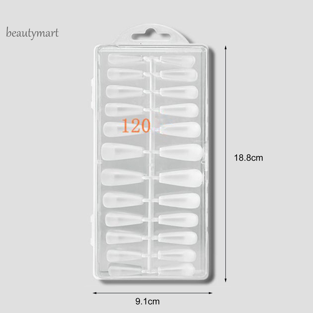 [Hàng mới về] Set 120 móng giả trong suốt thời trang