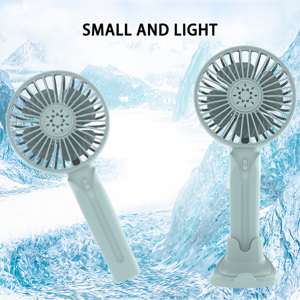 Quạt làm mát cầm tay 2000mAh có giá đỡ điện thoại sạc usb tiện dụng