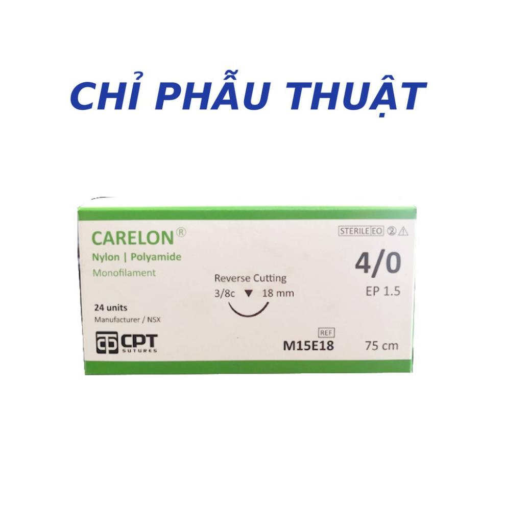 Chỉ phẫu thuật CPT Carelon nylon polyamide dùng khâu da, nhấn mí, thẩm mỹ đủ size