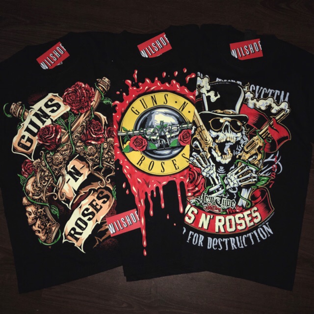 (M, L, XL) ÁO GUNS N' ROSES - ROCK BAND TEE - ÁO THUN ÁO PHÔNG NHẠC ROCK - ROCKTEE UNISEX GUN GUNS N ROSE ROSES | BigBuy360 - bigbuy360.vn