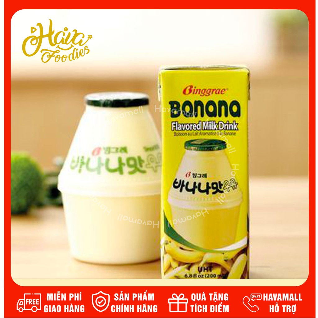 Sữa Chuối Binggrae 200ml/hộp