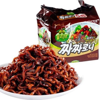 [Lốc 5 gói] Mì tương đen Samyang dầu Olive Hàn Quốc