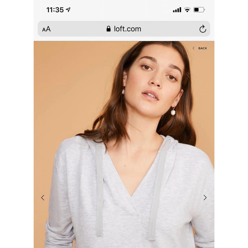 Áo hoodie Loft thun