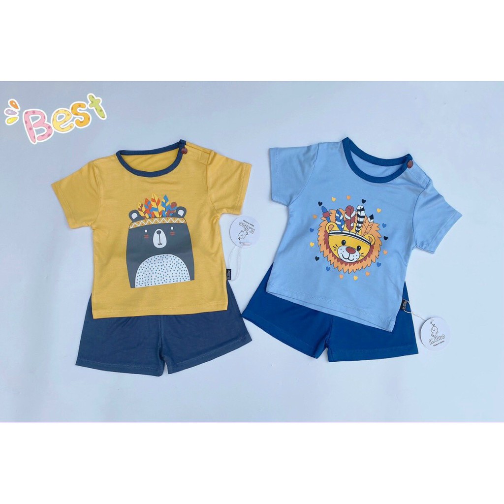 BỘ CỘC TAY THUN LẠNH KWOO IN HOẠ TIẾT THỔ DÂN CHUẨN LOẠI 1 CHO BÉ 6-17 KG