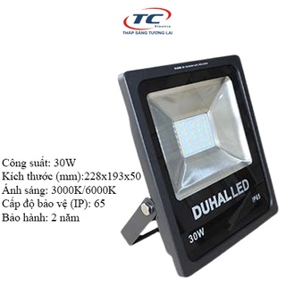 Đèn led pha duhal 30w kdjd0301