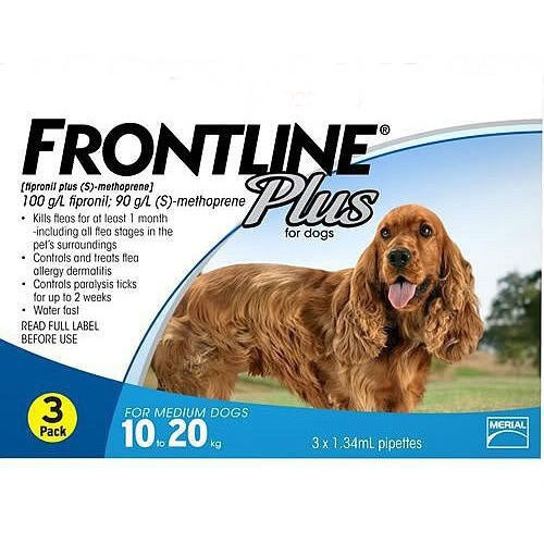 Frontline Plus cho chó 10-20kg - nhỏ gáy cho chó 10-20kg (1 ống)