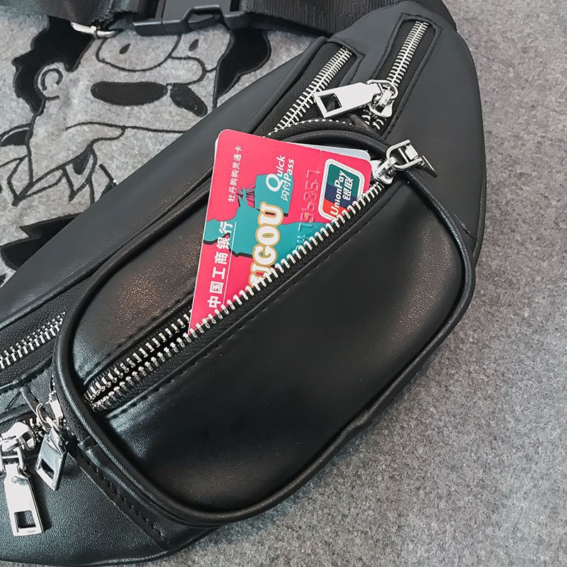 Túi bao tử đeo chéo nam nữ chất liệu da pu cao cấp