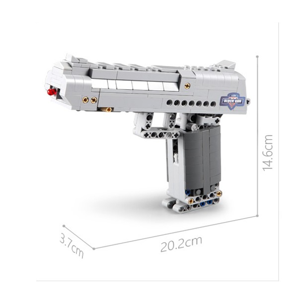 Bộ Đồ Chơi Lắp Ráp Kiểu Lego Mô Hình Súng Lục Block Gun PUBG 307 Mảnh Ghép
